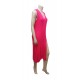 Robe sans manches ouverte-Rose