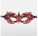 Masque en dentelle-Rouge