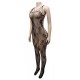 Bodystocking sexy avec motifs-Noir