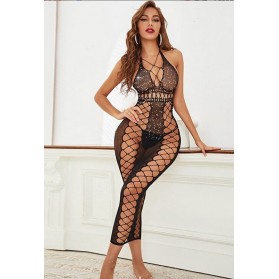 Robe Nuisette moulante avec strass