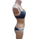 Ensemble soutien gorge avec boxer-Bleu marine