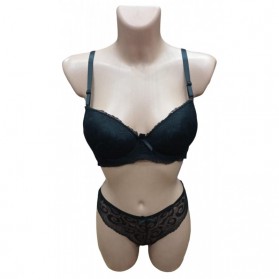 Ensemble soutien gorge avec culotte En dentelle