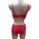 Ensemble soutien gorge avec culotte-Rouge