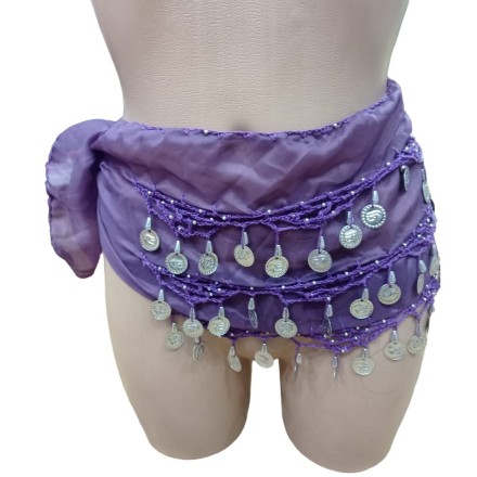 Ceinture de danse orientale  Rose