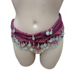 Ceinture de danse orientale  violet