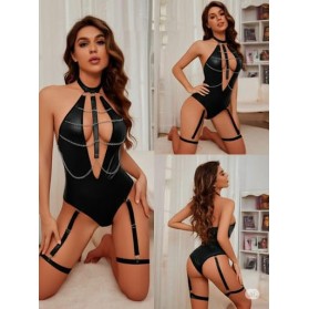 body sexy avec porte jarretelle 
