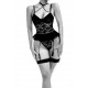 Lingerie body avec jarretière -noir
