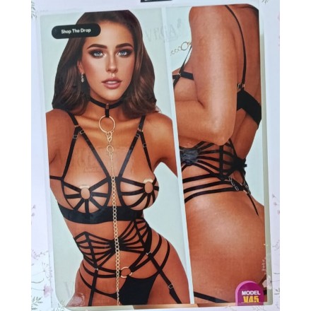 Ensemble lingerie sexy 3 pieces