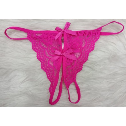 String sexy ouvert en dentelle
