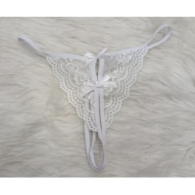 String sexy ouvert en dentelle