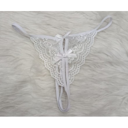 String sexy ouvert en dentelle