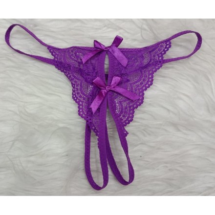 String sexy ouvert en dentelle