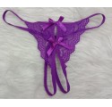 String sexy ouvert en dentelle